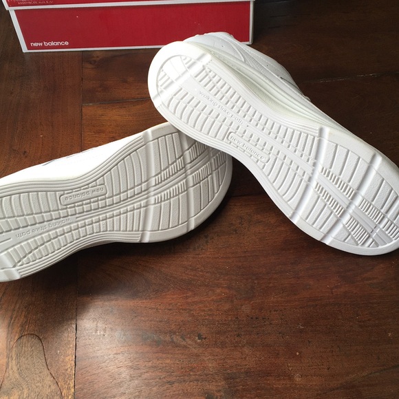 New Balance White Athletic Sneakers - Picture 4 of 9